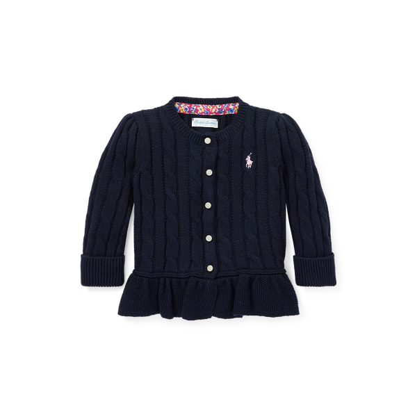 Cotton Peplum Cardigan Baby Girl 1