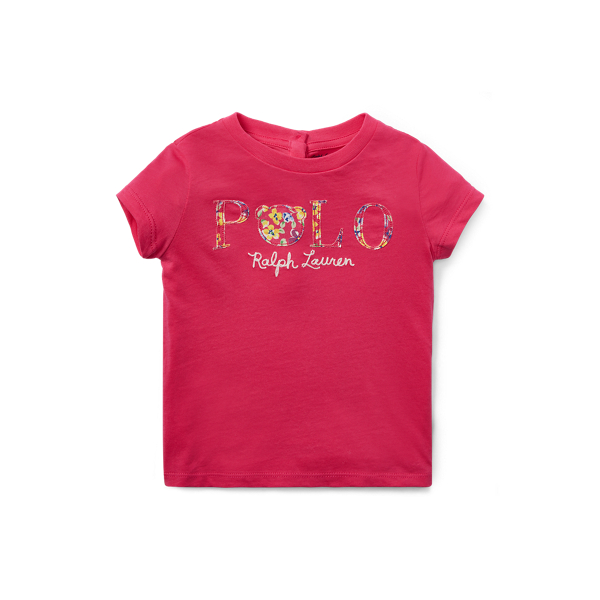 Floral Polo Jersey T-Shirt