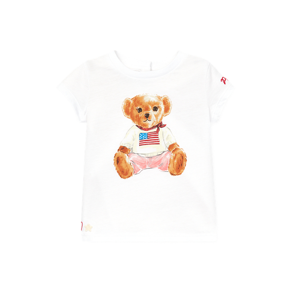 Polo Bear Cotton Jersey Tee Baby Girl 1