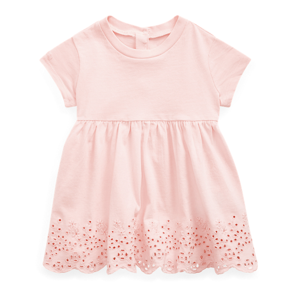 Scalloped Eyelet Cotton Tee Baby Girl 1