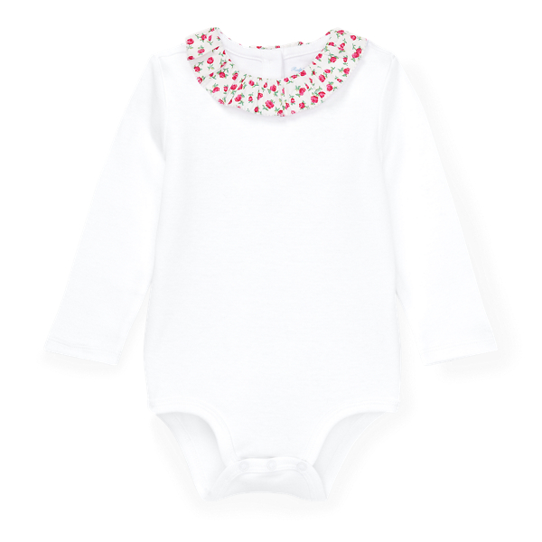 Body&nbsp;in cotone con volant Baby Girl in 1