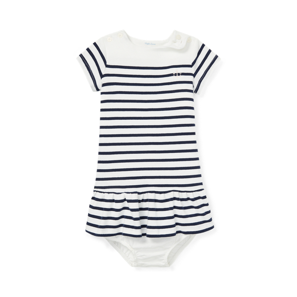 Cotton Jersey Tee Dress Baby Girl em 1