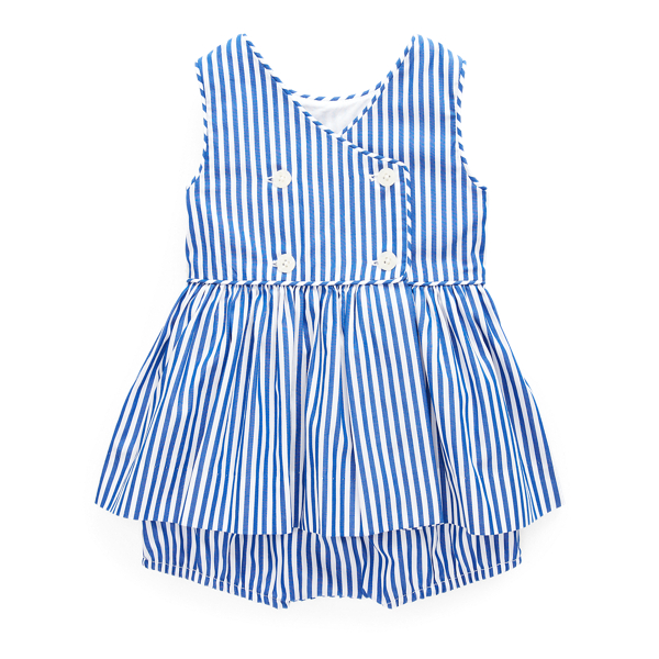 Striped Cotton Short Set Baby Girl 1