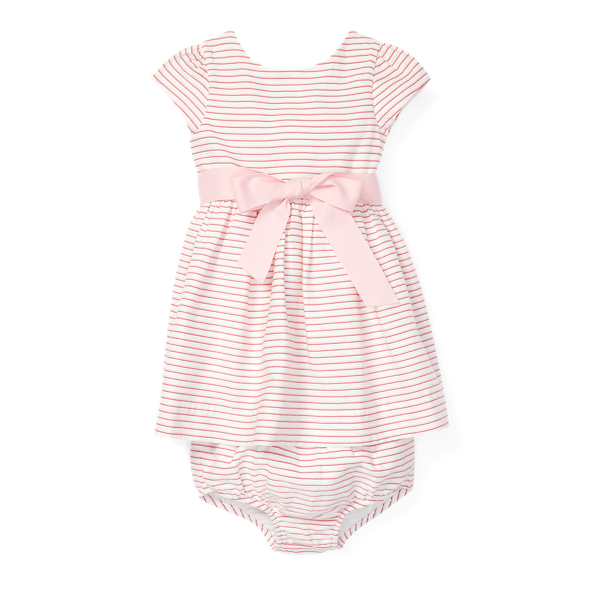 Striped Fit-and-Flare Dress Baby Girl 1
