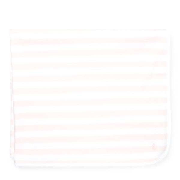 Striped Cotton Blanket Baby Girl in 1