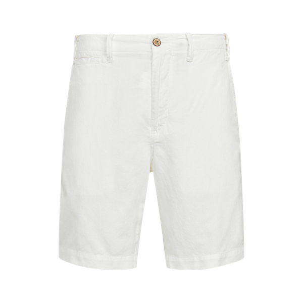 Short&nbsp;classique en lin et coton 21,5&nbsp;cm