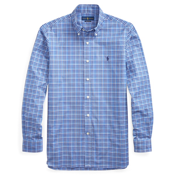 Blue Screen Multi Classic Fit Plaid Poplin Shirt Polo Ralph Lauren 2