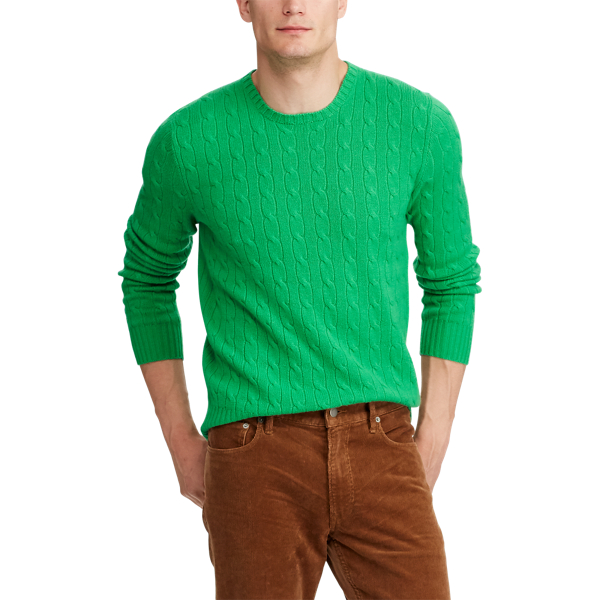 Kaschmirpullover mit Zopfmuster Polo Ralph Lauren in Neues Krawatten-Gr&uuml;n 4