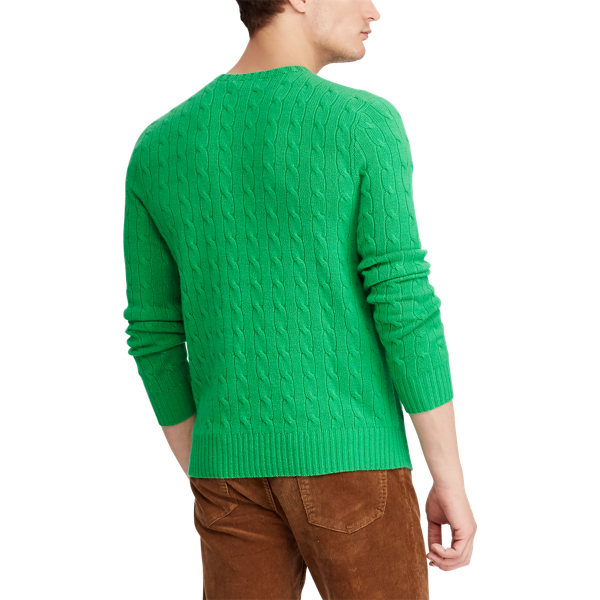 Kaschmirpullover mit Zopfmuster Polo Ralph Lauren in Neues Krawatten-Gr&uuml;n 5