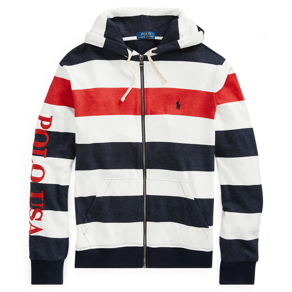 Striped Terry Hoodie