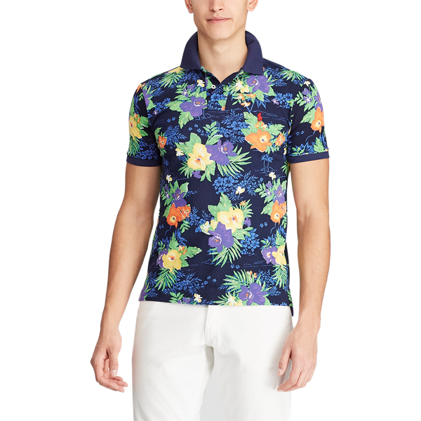 Caribbean Floral Custom Slim Fit Mesh Polo Polo Ralph Lauren 3
