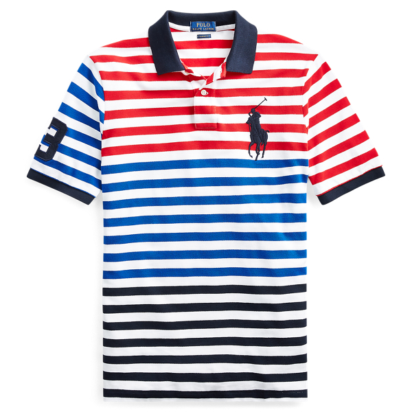 Classic Fit Striped Mesh Polo for Men | Ralph Lauren