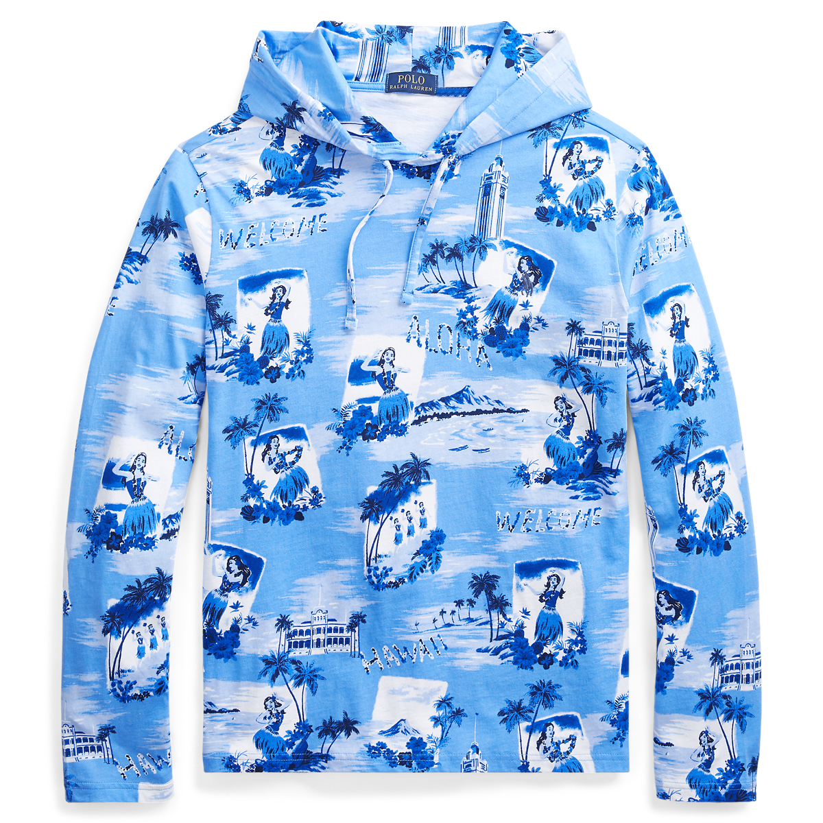 【POLO RALPH LAUREN】Tropical-Print フーディー Tシャツ Big + Tall | Polo Ralph Lauren Tropical-Print Long-Sleeve