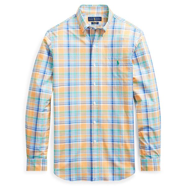 Classic Fit Plaid Poplin Shirt Big & Tall 1