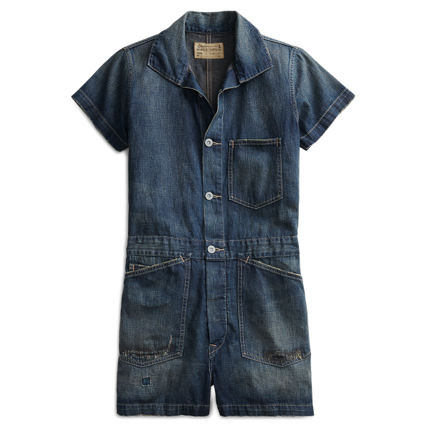 RRL Women's Cotton-Linen Romper 2 L