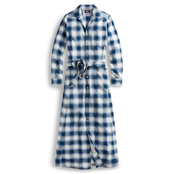Plaid Plain-Weave Dress RRL 1
