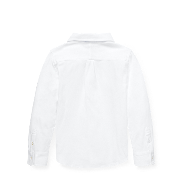 White Cotton Interlock Shirt Boys 1.5-6 Years 2