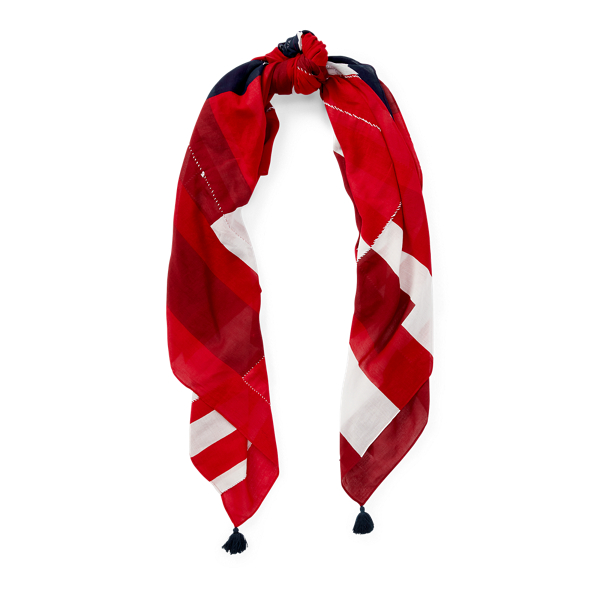 Foulard patchwork con bandiera Polo Ralph Lauren in 1