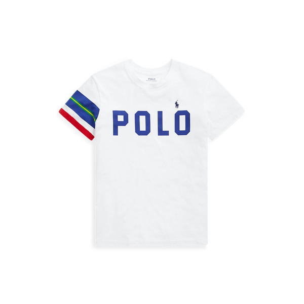 Big Fit Striped-Sleeve Tee Polo Ralph Lauren 1