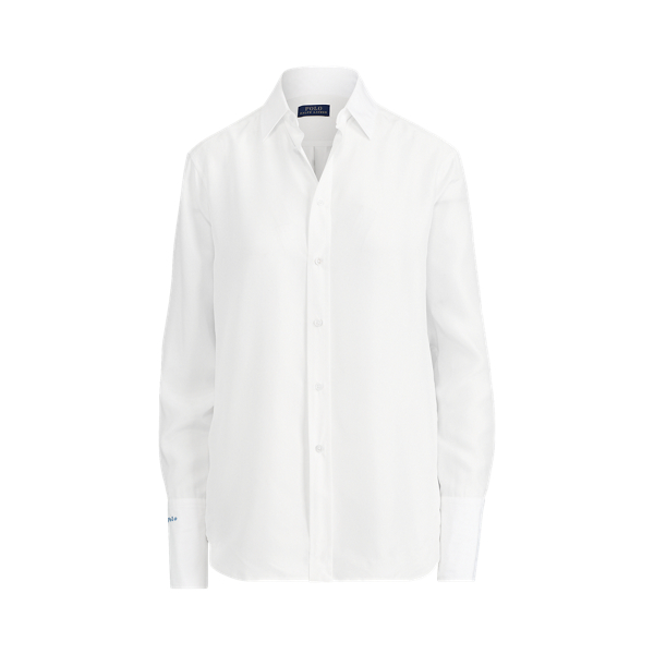 Silk-Broadcloth Shirt Polo Ralph Lauren 1