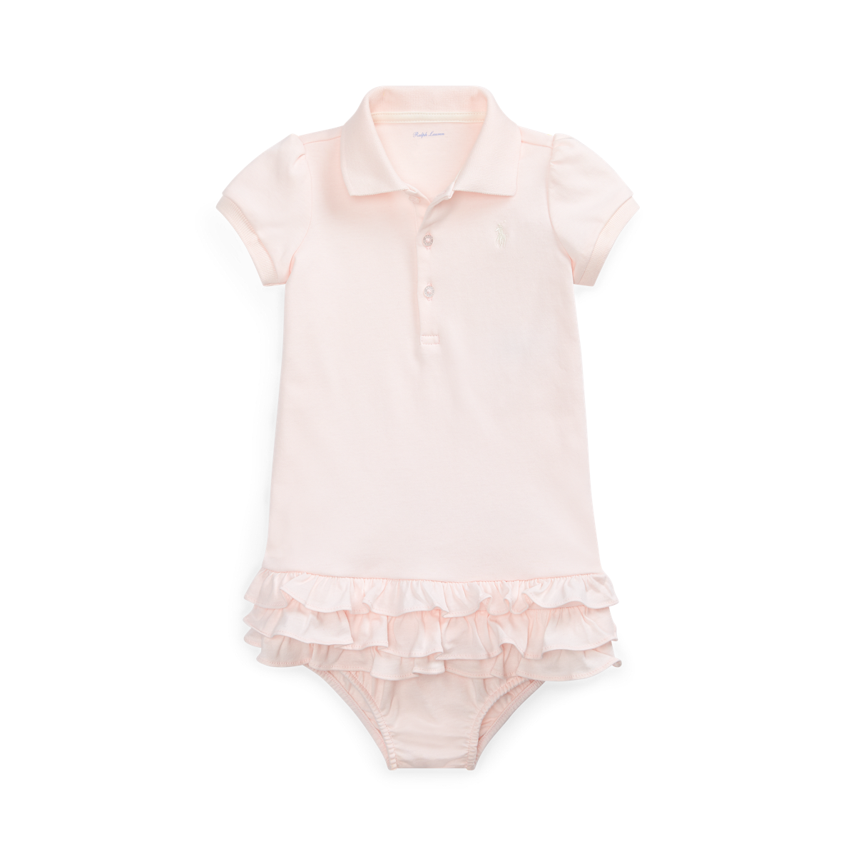 ◆POLO RALPH LAUREN◆ Hand Smoking Cotton Dress and Bloomer Hand-Smocked Velvet Dress & Bloomer