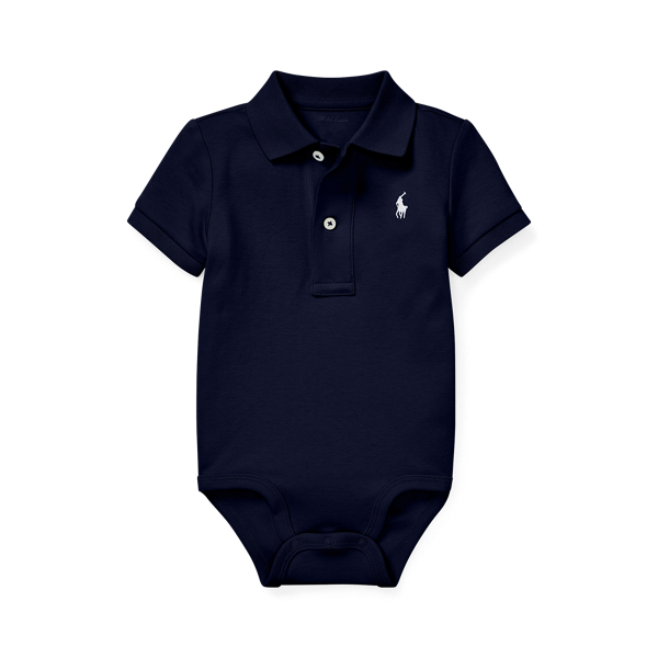 Soft Cotton Polo Bodysuit Ralph Lauren