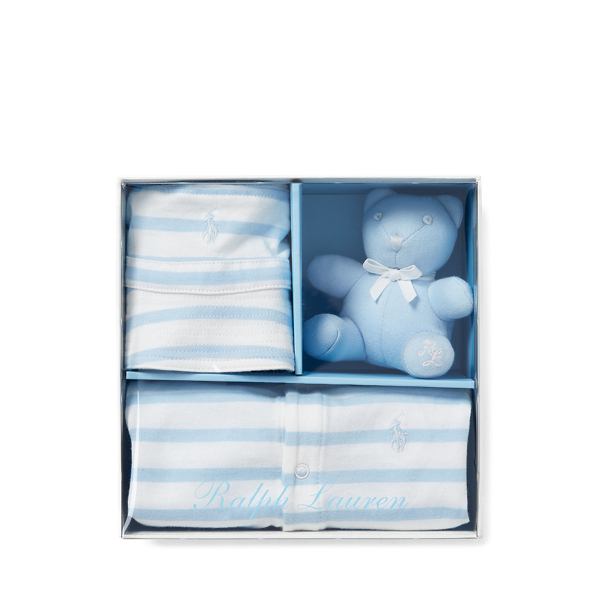 Striped Shortall Gift Set Baby Boy 1