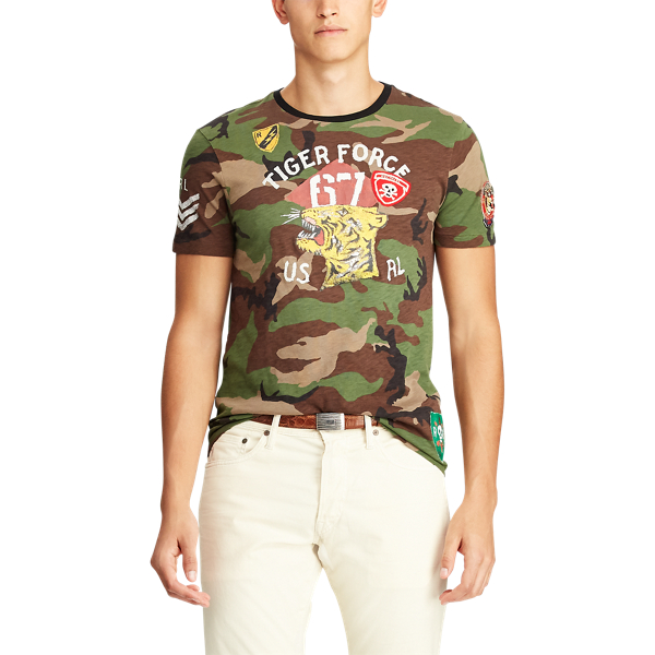 Surplus Camo Custom Slim Fit Camo T-Shirt Polo Ralph Lauren 5