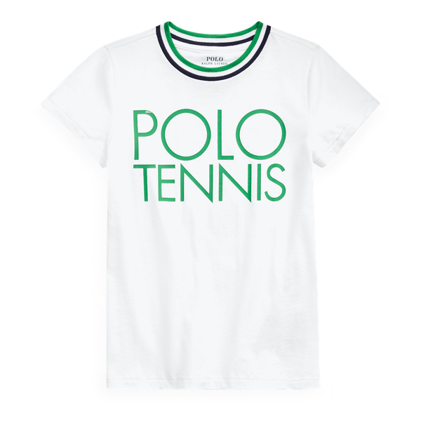Wimbledon Cotton Jersey Tee Girls 7-14 Years em 1