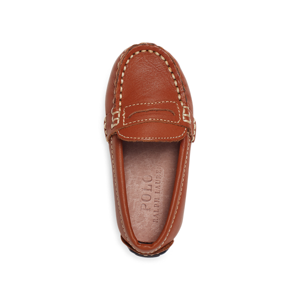 Telly Leather Penny Loafer for Boys Ralph Lauren UK