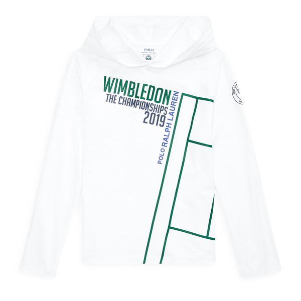 Wimbledon Cotton Hooded Tee for Boys Ralph Lauren EC