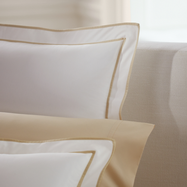 Flax Spencer Sateen Border Duvet Cover Lauren Home 4