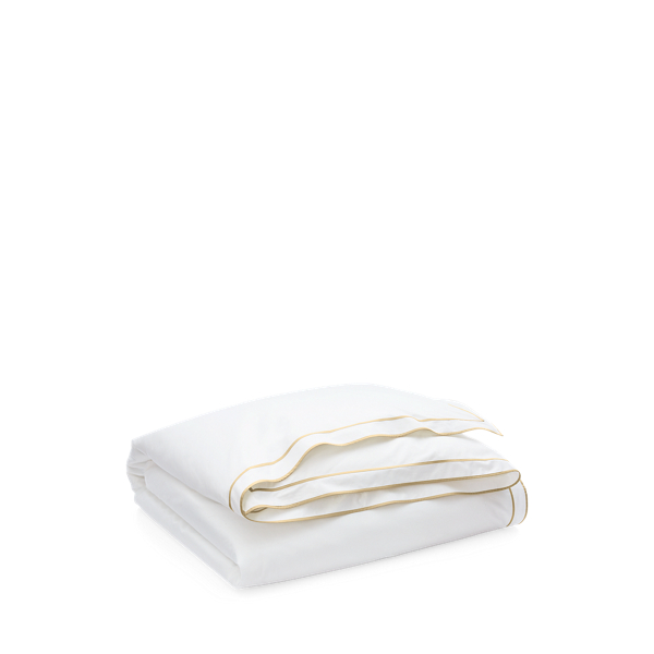 Flax Spencer Sateen Border Duvet Cover Lauren Home 2