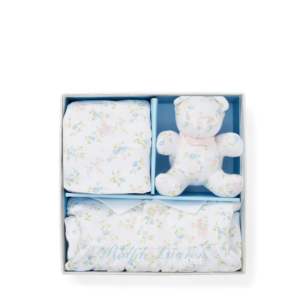 Floral Polo Shortall Gift Set Baby Girl 1