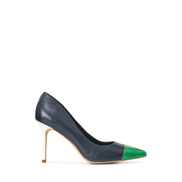 Lauren ralph lauren lindella leather pumps on sale