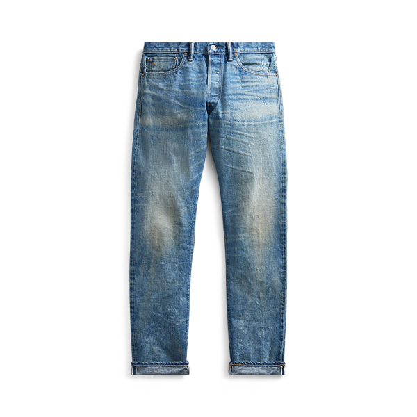 Low Straight Selvedge Jeans for Men Ralph Lauren MA