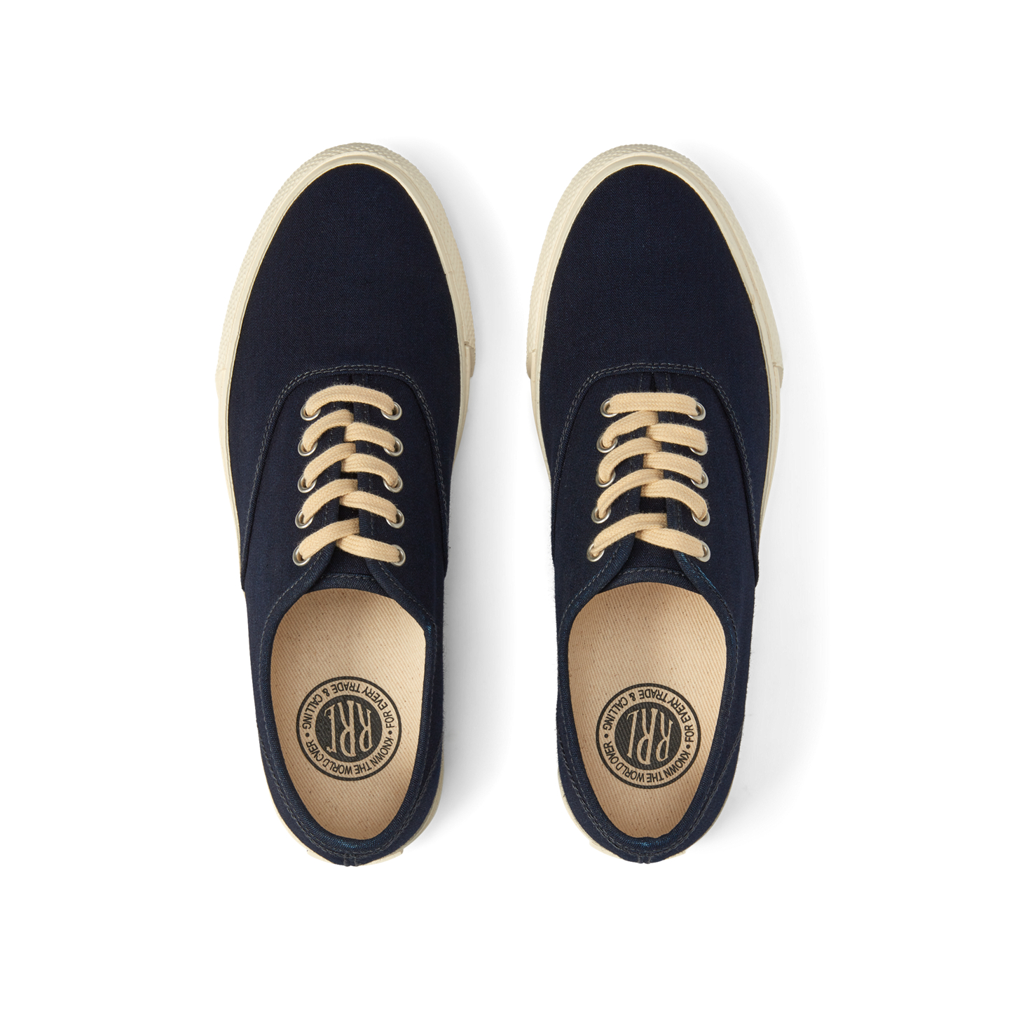 Мужские кроссовки Ralph Lauren Indigo Canvas, цвет: Индиго — фото 2