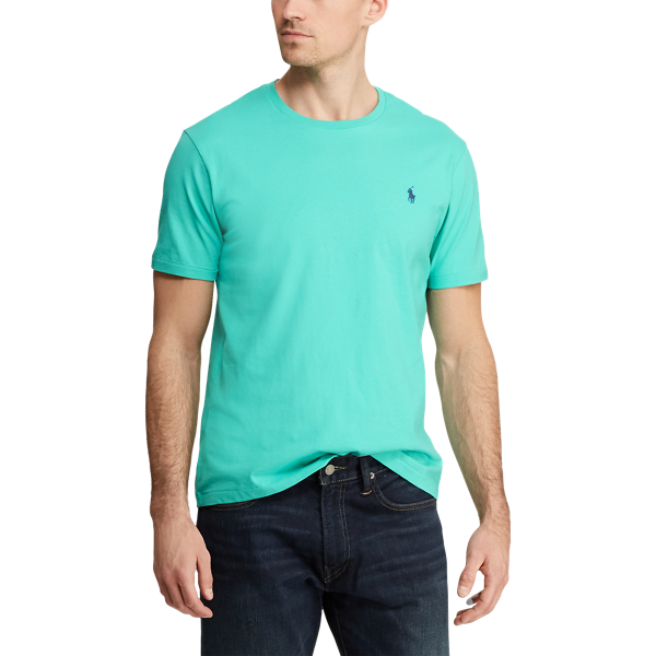 Sunset Green Custom Slim Fit Jersey Crewneck T-Shirt Polo Ralph Lauren 4