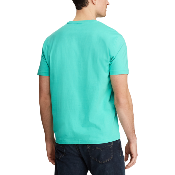 Sunset Green Custom Slim Fit Jersey Crewneck T-Shirt Polo Ralph Lauren 5