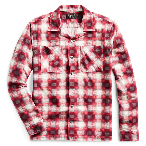 Plaid Flannel Camp Shirt RRL 1