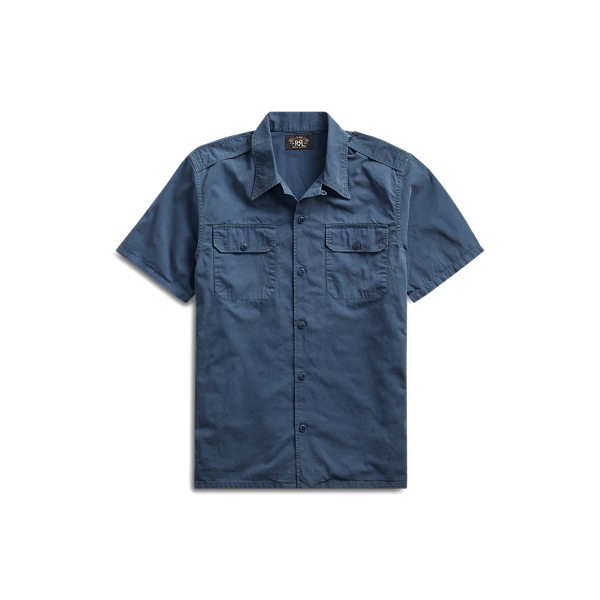 Cotton Twill Camp Shirt 