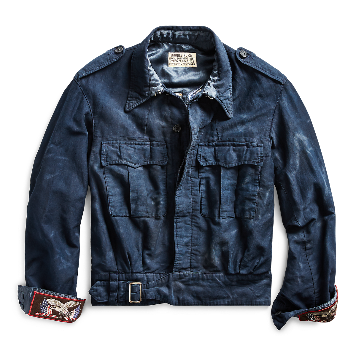 Lauren embroidered cotton band jacket sale