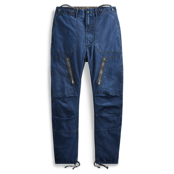 Indigo Poplin Flight Trouser RRL 1
