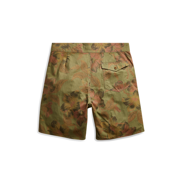 Green Multi Floral Cotton-Blend Short RRL 2
