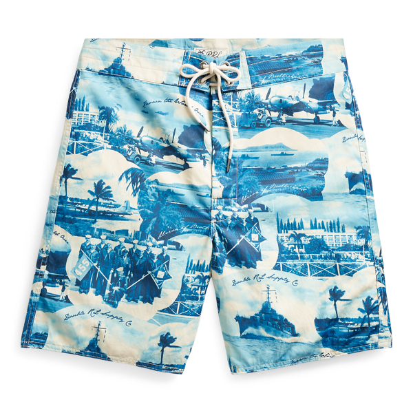Short graphique en coton m&eacute;lang&eacute; RRL en 1