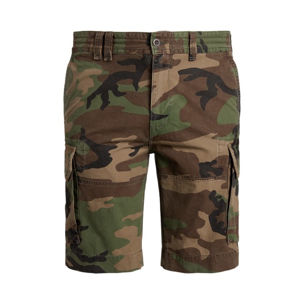 Classic Fit Camo Chino Cargo Short