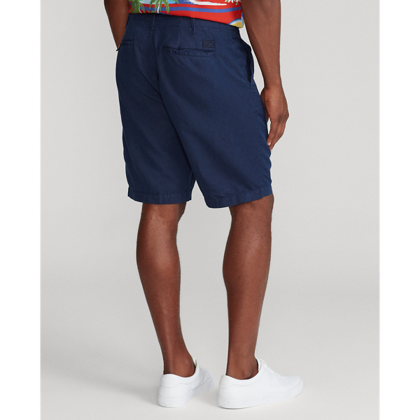 Camisa em algod&atilde;o e linho Classic Fit Big & Tall em Azul-ferrete 5