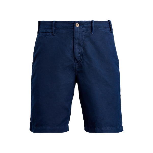 Camisa em algod&atilde;o e linho Classic Fit Big & Tall em Azul-ferrete 2