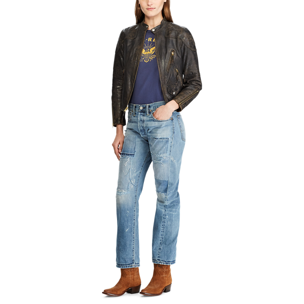 Brown Leather Jacket RRL 3