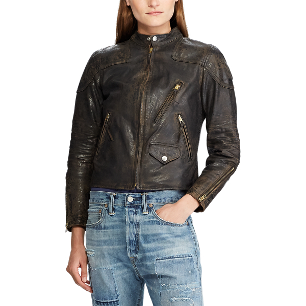 Brown Leather Jacket RRL 4